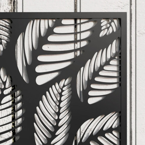 Vyvýšený záhonový truhlík se zástěnou pro soukromí | černý č.5