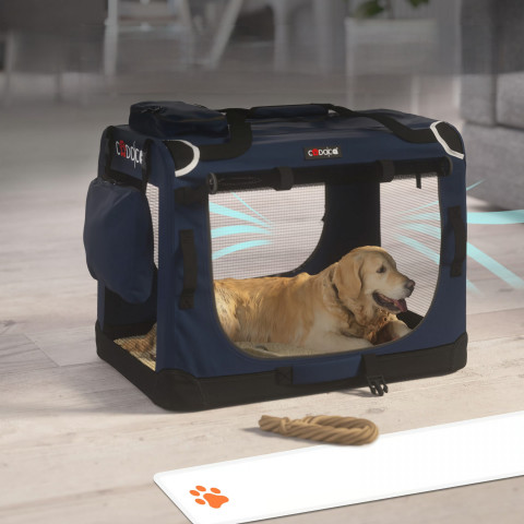 Přepravní box pro psy L 70x52x50cm | modrá č.3