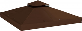 Náhradní střecha pro altán 3 x 3 m | kávová č.1