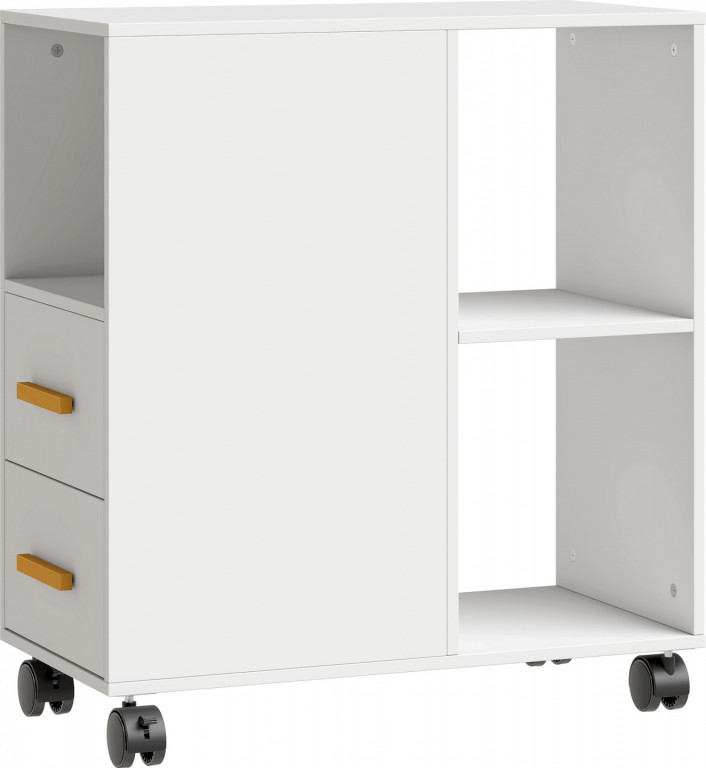 Kancelářský stolek na tiskárnu 60 x 30 x 65 cm | bílý