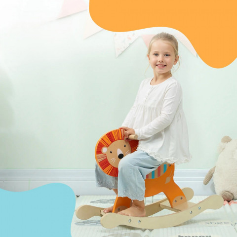 Houpací zvířátko ve tvaru lva | oranžové č.4