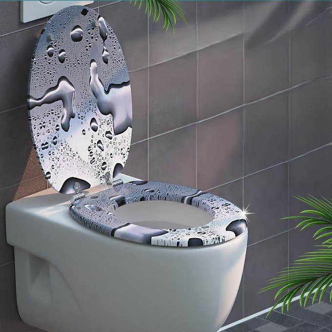 WC sedátko Waterdrops s tlumeným dovíráním