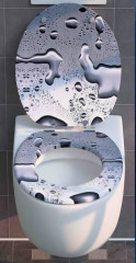 WC sedátko Waterdrops s tlumeným dovíráním č.2