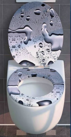 WC sedátko Waterdrops s tlumeným dovíráním č.2