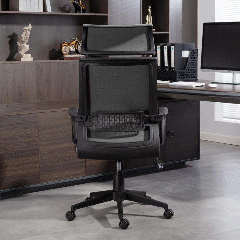 Ergonomická kancelářská židle s područkami | tmavě šedá č.4