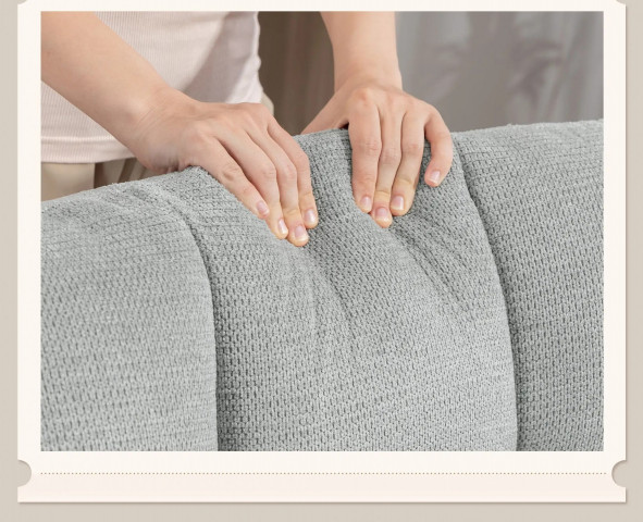 Moderní čalouněné křeslo se zkříženými nohami | světle šedé č.5