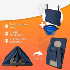 Přepravní box pro psy 101x69x70cm | modrý č.3