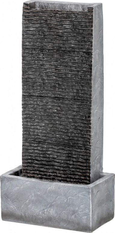 2-stupňová zahradní fontána s LED osvětlením | pestrobarevná