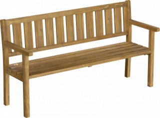 3místná dřevěná zahradní lavice 167 x 57 x 93 cm | přírodní č.1