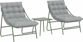 Venkovní stůl a židle | světle šedé č.1