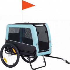 Přívěs na kolo pro psy do 20 kg | světle modrý č.1