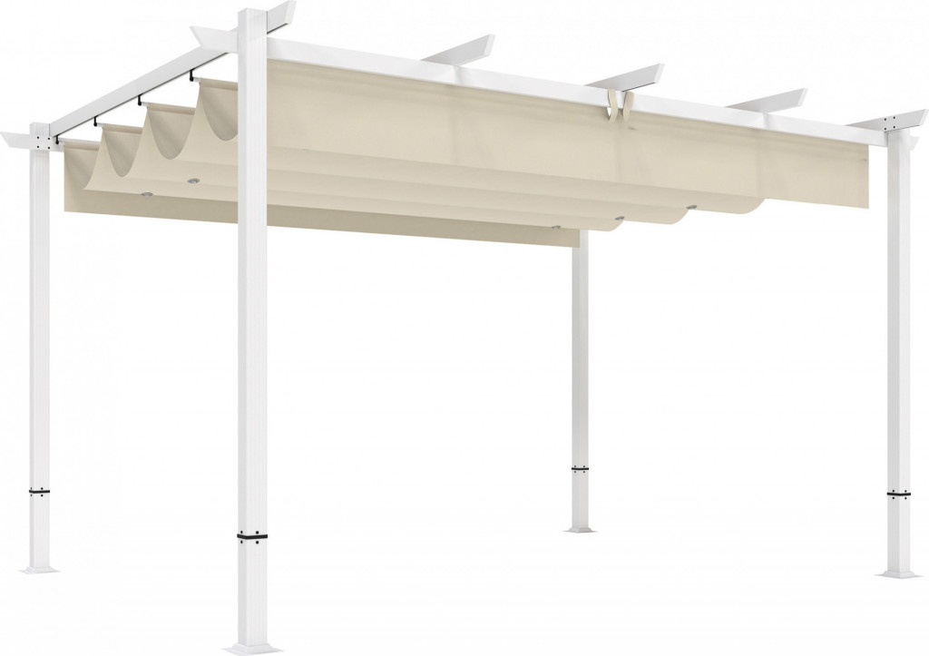 Pergola 3 x 4 m s posuvnou střechou | béžová