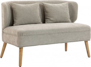 Pohovka 2místná s křídlovým opěradlem | béžová č.1