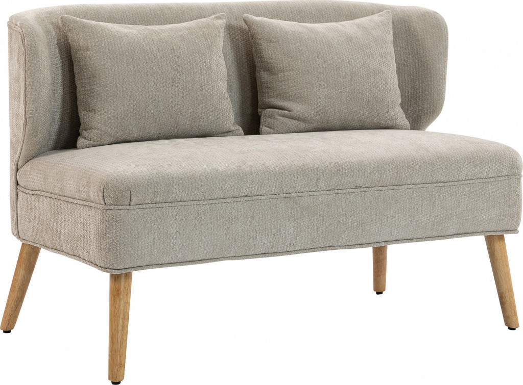 Pohovka 2místná s křídlovým opěradlem | béžová