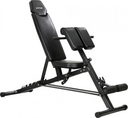 Nastavitelná posilovací lavice 4 v 1 | černá č.1