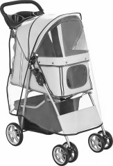 Kočárek pro psy | šedý č.1