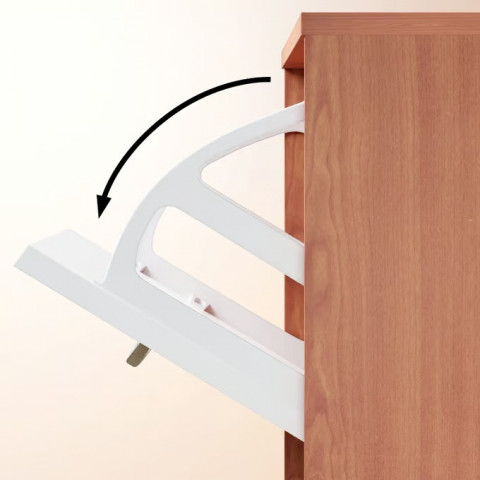 Botník 115x60x24cm |buk/bílý č.4