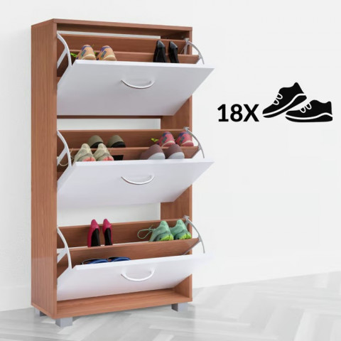 Botník 115x60x24cm |buk/bílý č.5