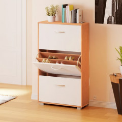 Botník 115x60x24cm |buk/bílý č.1