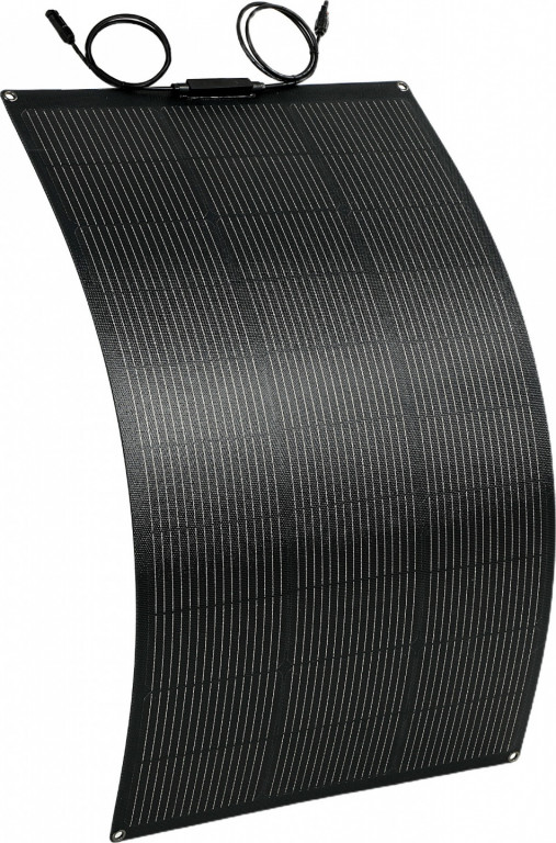 Přenosná venkovní solární nabíječka se 2 USB | černá