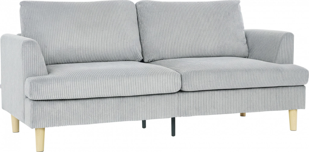 3místná pohovka s područkami 188 x 80 x 86 cm | světle šedá