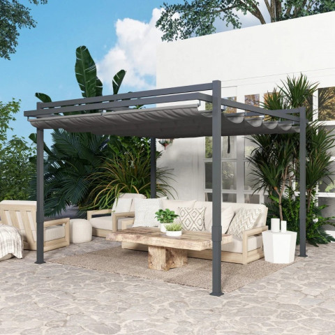 Hliníková pergola 3,5 x 3 m | šedá č.6
