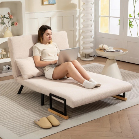 Rozkládací pohovka 4 v 1 | béžová č.5