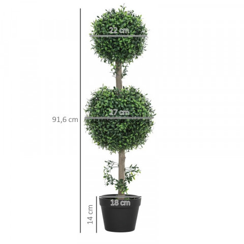 Sada 2 umělých zimostrázů 91,6 cm | zelené č.3
