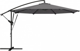 Výklopný slunečník s křížovým podstavcem, průměr 300 cm | tmavě šedý č.1