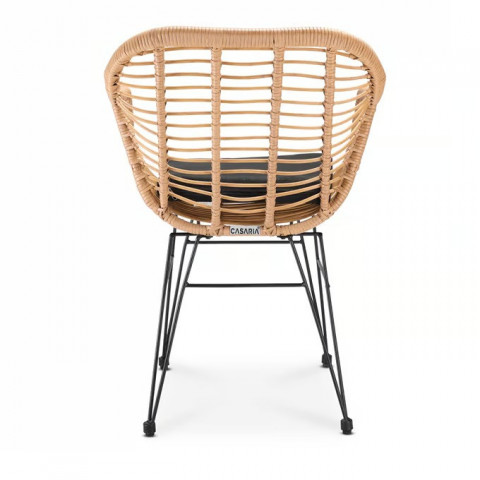 Proutěné židle Bali z polyratanu sada 2 ks | přírodní č.3