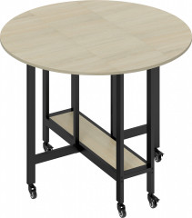 Rozkládací jídelní stůl 100 x 100 x 75 cm | přírodní č.1