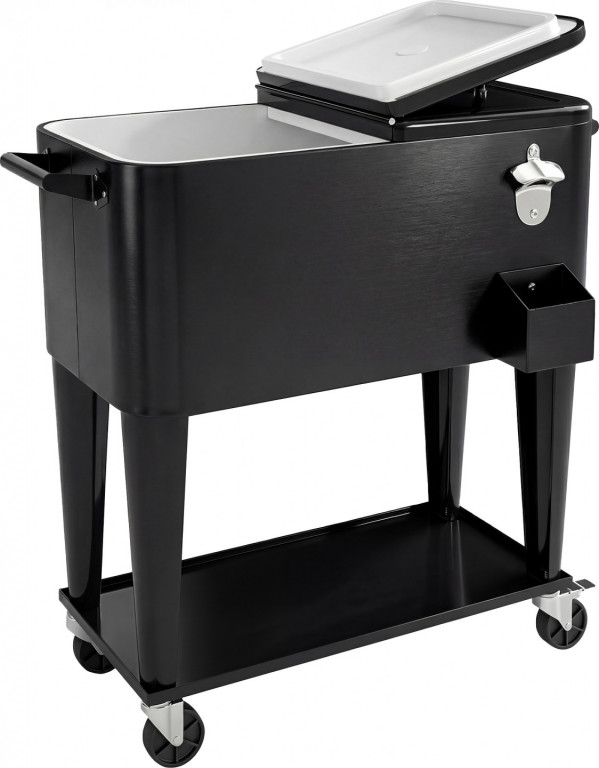 Chladicí vozík 76 l s policí | černý