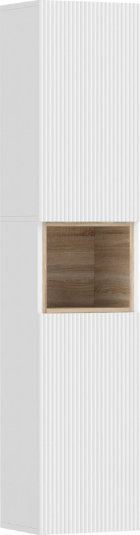 Úzká koupelnová skříňka | bílá