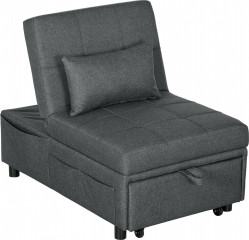 Multifunkční rozkládací pohovka 4 v 1 | šedá č.1