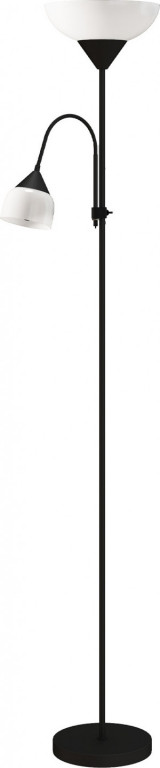 Moderní stojací lampa 2 hlavy | černá