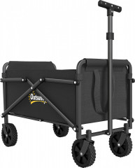 Skládací zahradní vozík 41 l se 4 koly | černý č.1