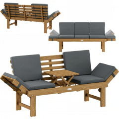 Zahradní lavice 200x45x76cm z akáciového dřeva č.2