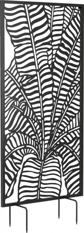 Volně stojící paraván 65 x 130 cm | černý
