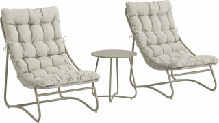 Pohodlný balkonový nábytek | světle šedý č.1