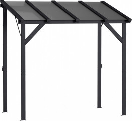 Altán na grilování 2,44 x 1,48 m | tmavě šedý