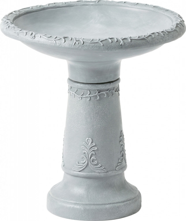 Pryskyřicová ptačí vanička | šedá