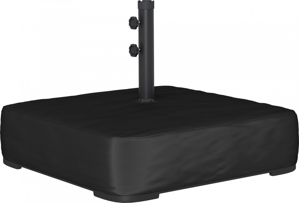 Stojan na slunečník s krytem | černý