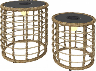 2 solární ratanové lampy | přírodní č.1