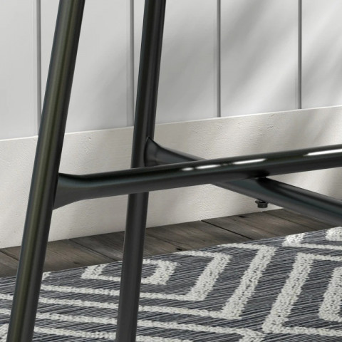 Kulatý zahradní stolek, průměr 50 cm | černý č.5