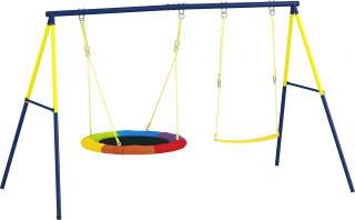 Ocelový rám na dětské houpačky 265 x 160 x 178 cm | vícebarevný č.1