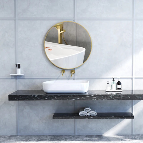 Kulaté zrcadlo průměr 70 cm | zlaté č.2