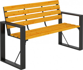 2místná dřevěná lavice 136 x 54 x 82 cm | přírodní č.1