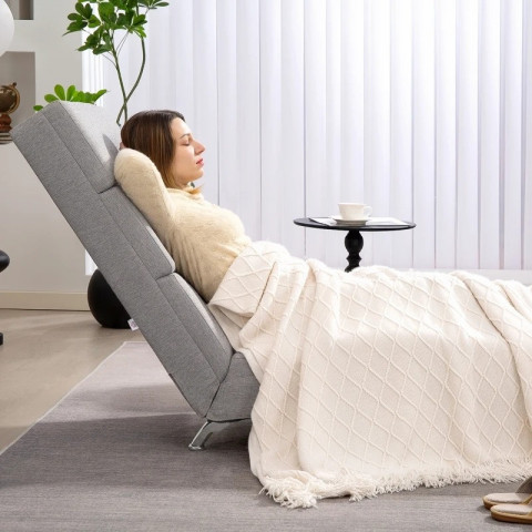 Čalouněné křeslo | světle šedé č.4