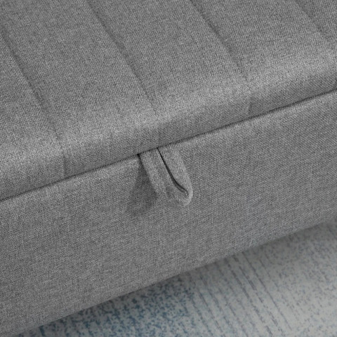 Lavice s úložným prostorem 102 x 40 x 44 cm | šedá č.5