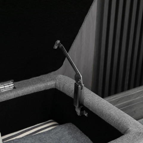 Lavice s úložným prostorem 102 x 40 x 44 cm | šedá č.6